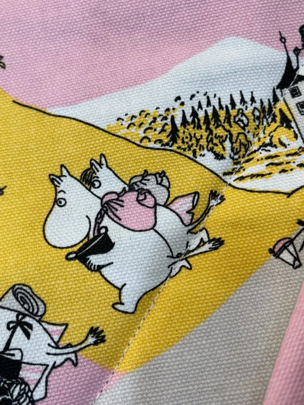 3 pc Moomin Arabia Family Time Kitchen Set Towel + 2 Pot Holders Finland- NEW